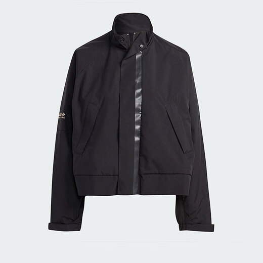 阿迪达斯（adidas）三叶草外套女装秋季新款健身运动服立领防风休闲夹克IB7374 IB7374黑色 XS