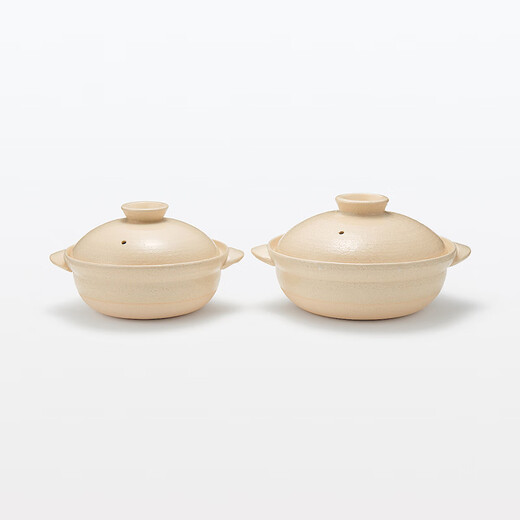MUJI Eternal Ware Casserole, Stew Pot, Cooking Pot, Transparent Glaze, Household Soup Pot, Transparent Glaze/2~3 People/1600ml