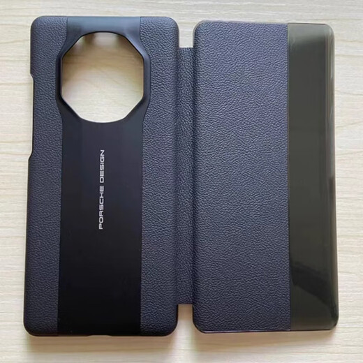 Huawei (HUAWEI) mate40rs Porsche mobile phone case flip cover genuine leather all-inclusive original factory same style back case 40RS Collector's Edition leather case anti-fall new men's and women's fashion business protective case flip model - black Huawei Mate 40 RS Porsche Design