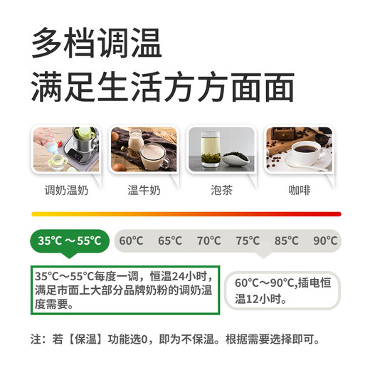 U FIT new all-stainless steel health kettle constant temperature kettle tea maker office multi-functional household fully automatic electric kettle flower tea kettle porridge soup small stew pot tea kettle large capacity 316L one-piece molding W09 1.8L