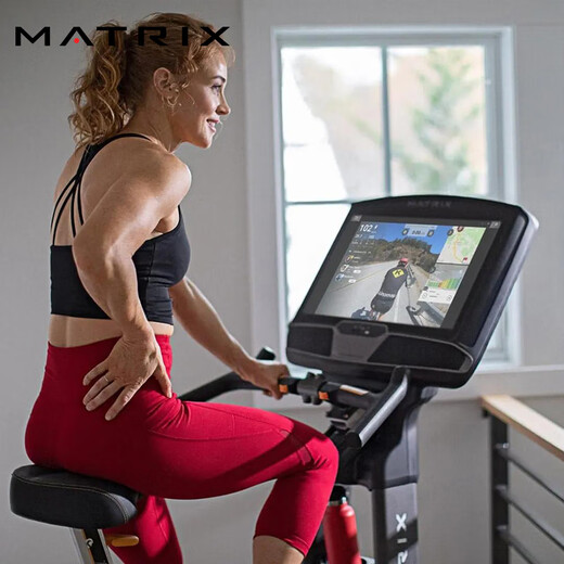 JOHNSON exercise bike Matrix-U50 luxury home vertical magnetically controlled silent dynamic bicycle gym equipment XIR-16-inch touch screen