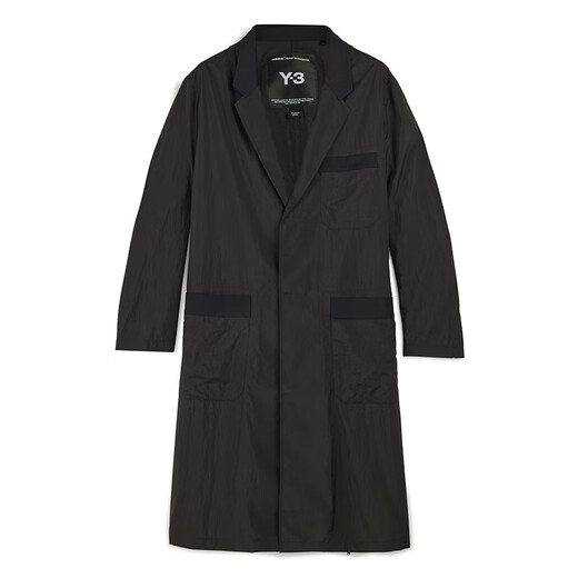 Мужская длинная ветровка в подарок на Новый год Y-3 52JN4909 Черный M