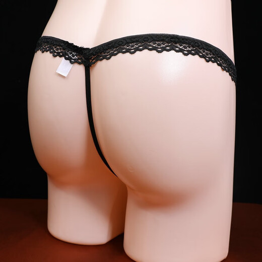 
Lan Yijia men's sexy underwear ultra-thin, full transparent belt stockings underwear low waist sexy large size men's thong white 12XL egg-covered style