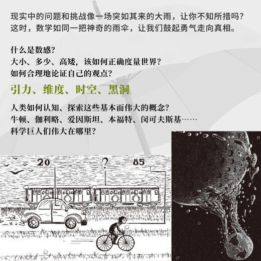 Ji Wu 1049 Les gens ont salué le parapluie des mathématiques sous le plaisir de comprendre le monde pour cultiver la pensée des enfants Livres de sciences populaires Mathématiques sous l'égide des mathématiques sous l'égide de l'apprentissage