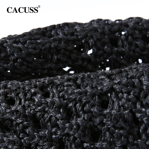 CACUSS chapeau de soleil femme printemps et été chapeau de soleil crochet chapeau de paille creux chapeau cool chapeau de soleil vacances chapeau de pêcheur chapeau de plage