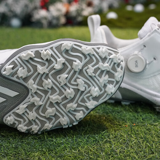 Adidas (adidas) new golf shoes for men, lightweight and breathable CODECHAOS BOA stable professional sports shoes for men, silver/ID8605, it is recommended to go up one size to size 42