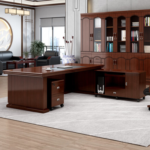 Li Lun boss desk office Chinese style executive desk office chair combination desk 1.6 meters