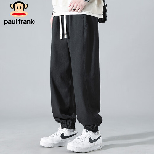 Big Mouth Monkey (paul frank) casual pants men's autumn loose pants men's sports leggings straight overalls men's pants military green XL