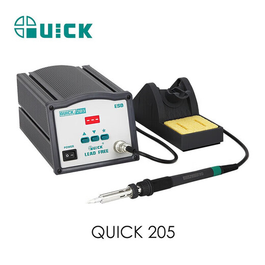 QUICK 205 electric soldering iron 150W digital display constant temperature intelligent high frequency electric iron soldering station QUICK205 power 150W