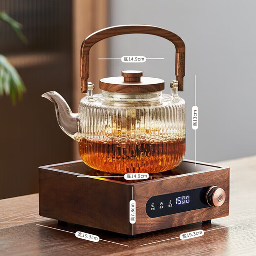 Yipot tea electric ceramic stove tea brewing glass pot kettle tea set white tea household jar tea stove brewing tea stove
