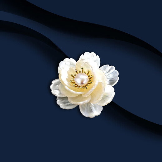 Marco Bizzarri brand light luxury and rich peony flower brooch, high-end women's cheongsam, anti-exposure brooch, suit corsage, accessories lapel pin, Teacher's Day gift for teacher, Mother's Day gift for mom