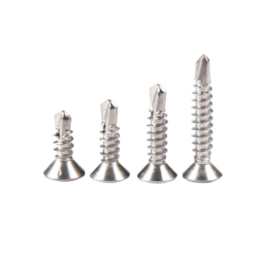 Yonglishang 410 stainless steel cross countersunk head drill tail screws self-tapping self-drilling dovetail nails ST4.2*13 50 capsules 410