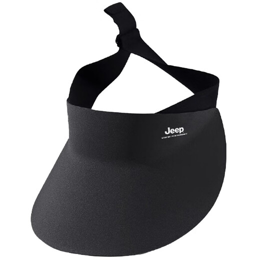 JEEP men's sun protection empty top hat summer sun protection foldable sun hat anti-UV men's mountaineering sun hat dark gray single hat seamless foldable