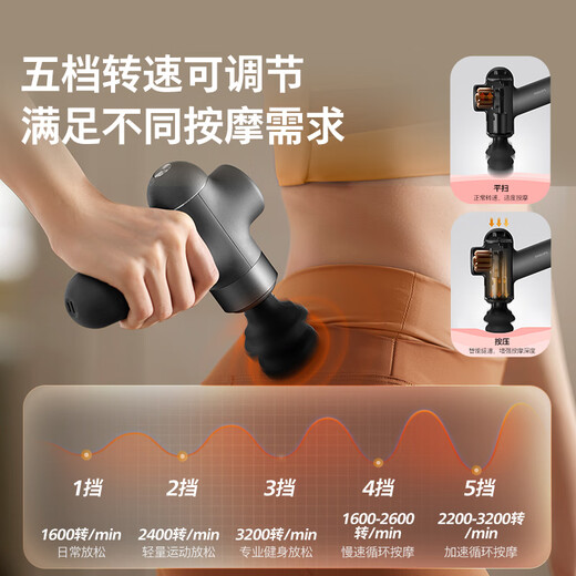 Philips (PHILIPS) fascia gun small steel gun massager professional-grade home cervical membrane gun fitness muscle back and leg deep massager 3107G Christmas gift for boyfriend and girlfriend birthday gift