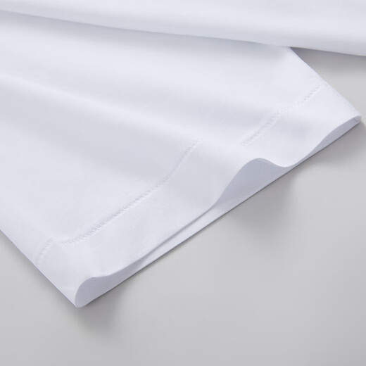 Chrysanthemum brand, a time-honored brand in China, 100% cotton, old man's shirt, classic bottoming, middle-aged and elderly men's loose-fitting sweatshirt, white, extra white, 180/110