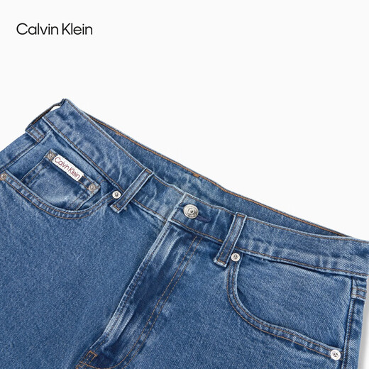
Calvin KleinJeans [Replica 90 Series] 25 Spring and Summer Men and Women Same Model ck Retro Straight Jeans 4RB701G U1W-Denim Light Blue 32