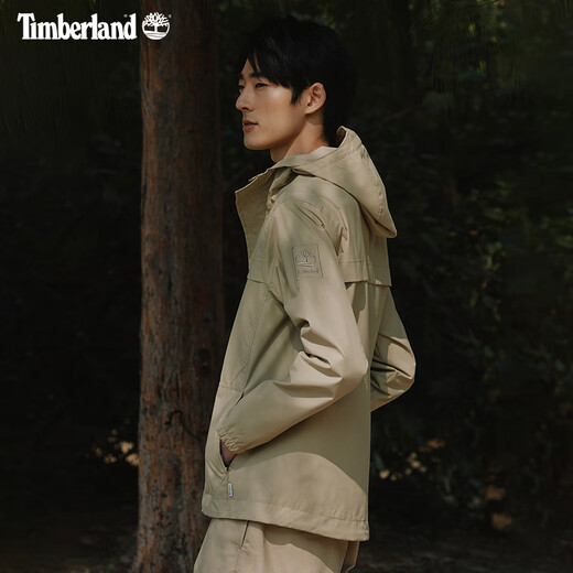 添柏岚（Timberland）官方男装机能风冲锋外套户外防水防风夹克|A695W A695W433/暗蓝宝石色 L