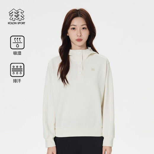 KOLON SPORT/Kolon Hooded Sweatshirt Women's Camping Fishing Outdoor Sports Turtle Top LKMT5ST624-CR Light Goose Yellow L 170/92A