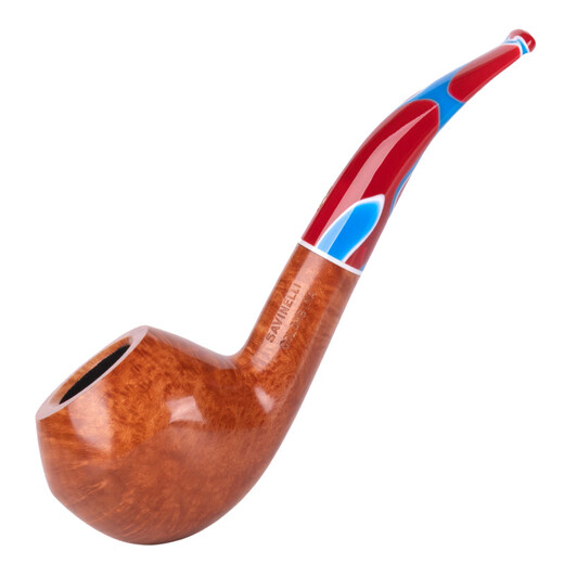 Sarphin (Savinelli) Importierte Heather Pipe 673 Karneval Handmade Pipe P466 Herrener UFO Pipe Bulldog -Kampf [9mm Glossy Pipe]