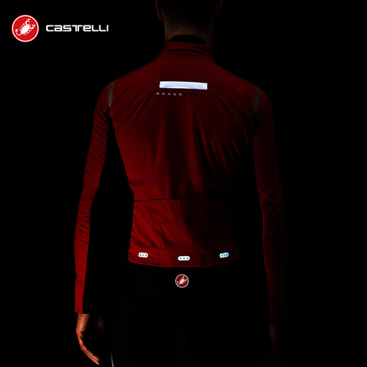 Castelli Scorpion Cycling Jersey Men's Autumn and Winter Thickened Locking and Warm Racing Bicycle Long-Sleeved Jacket 4520502 075 Army Green L