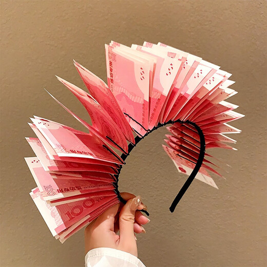 Beautifully made red festive Snake Year headband 2025 New Year children's cute headband Spring Festival headdress hairpin New Year photo hair accessories Rich hairpin flower headband