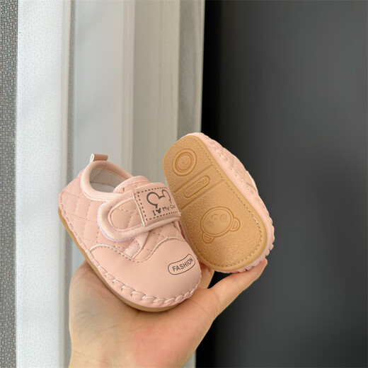 Rabbit Big Wen Baby Shoes 0-1 años Hombres y mujeres Baby Baby niños pequeños Hittlers Sole Sole 6-12 meses No cayendo antes de la primavera y el verano Big Velcro White 12 Longitud interna 12 cm