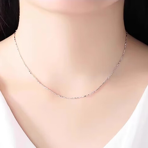 Ji Shizhe PT950 platinum pendant set with moissanite single pendant, practical Chinese Valentine's Day birthday gift for girlfriend and wife, melon seed chain/about 3g+