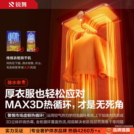 Ruiwu 25-year-old top equipment | Quick clothes drying portable dryer household clothes dryer small baby foldable dormitory travel underwear disinfection sterilization drying clothes artifact