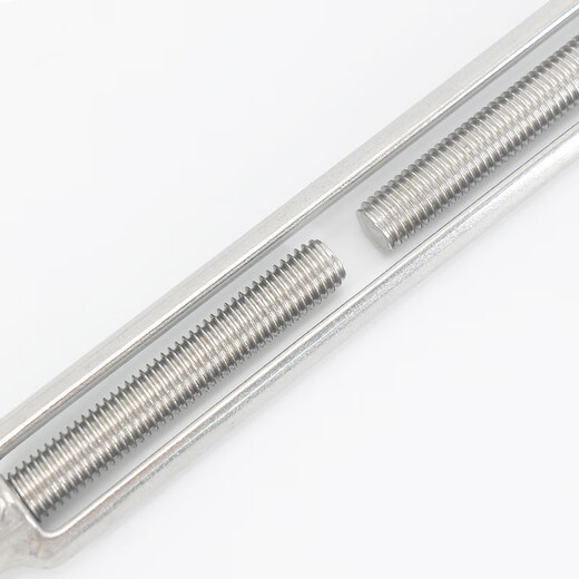 Hasdick Beijing warehouse delivery HKQS-72 304 stainless steel turnbuckle screw open body turnbuckle bolt wire rope tightener tightener tensioner M8 OC type load-bearing 200 kg