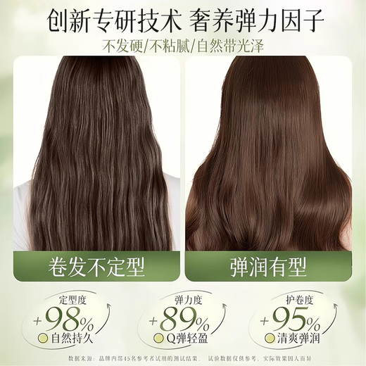 Chuman Elasticity Women's Curly Hair Moisturizing Protector Anti-frizz Fluffy Styling Perm Care Special Essence Gel 500ml Q-Elastic Curl Protector Fragrance Elastin 500ml*1