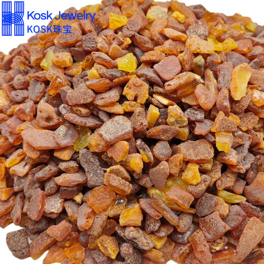 KOSK beeswax raw stone wool material natural amber small material Baltic sea raw ore sea drift seed pillow material sea drift material/large 100g