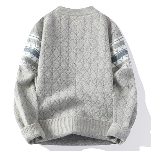 
Dragon peach soft glutinous mink sweater for men in autumn and winter thickened plush half turtleneck base knit sweater for men keep warm 9902 white about 90-105 Jin [Jin equals 0.5 kg] can be worn M