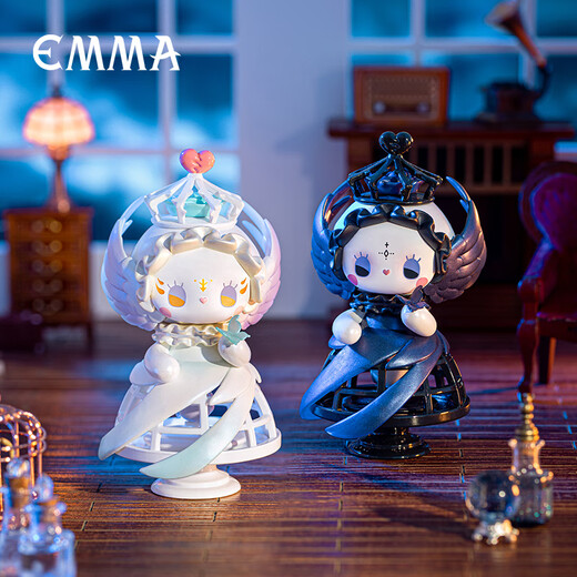 Yunya Emma Secret Forest Trendy Blind Box Genuine Vinyl Cute Doll Handmade Office Desktop Ornament Girl Gift Blizzard Villa Script Killing Blind Box (Single Box)