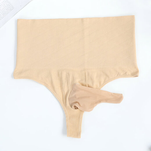 T-string men's jj set, sexy and interesting hip-clipping, belly-controlling, high-waisted, large size men's thong triangle hip-clipping underwear, XL size black, jj opening thong