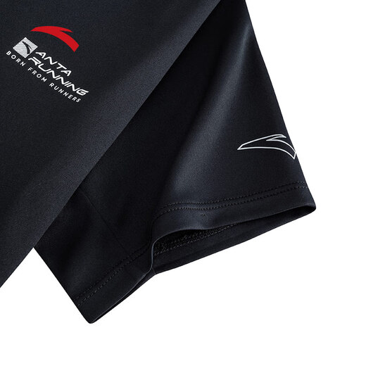 ANTA Quick-drying T丨Moisture-absorbent and breathable thin short-sleeved T-shirt for women summer new running and cycling knitted sports top