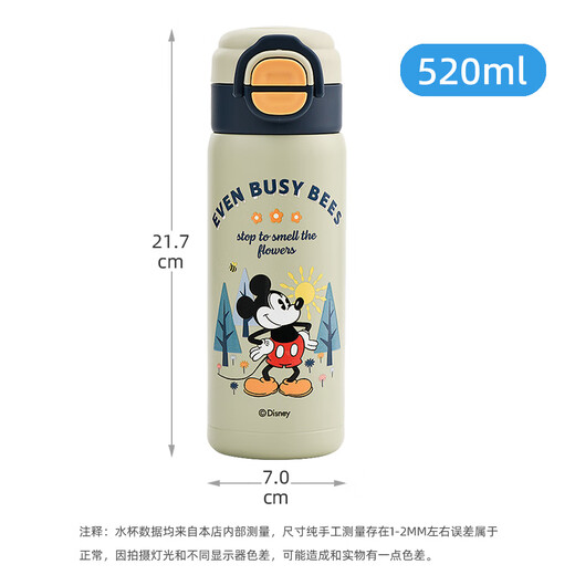 Disney Water Cup 316 Stainless Steel Insulated Cup Cool Cup 520ML Cup Double Drink Children's Water Cup 6649 Mickey