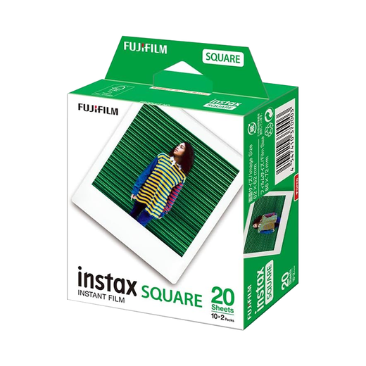 FUJIFILM INSTAX Polaroid sq photo paper, white edge, 5 inches, 20 sheets, SQUARE series SQ1/SQ40 suitable for square white edge photo paper, square photo paper