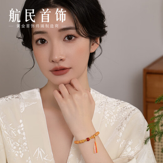 Hangmin Jewelry Tibetan Beeswax Gold Bracelet Pure Gold Handmade Gold Bracelet XYA2097 Labor Cost 850 Yuan/piece 8.25g