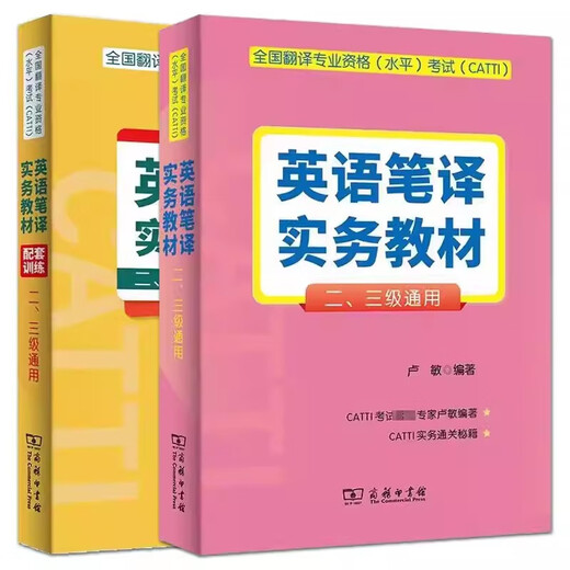 备考2025全国翻译专业资格水平考试CATTI英语笔译实务教材二三级通用配套训练 英译汉汉译英备考实训 口笔译常用词语 词汇 卢敏 口译综合能力应试手册 【全2册】英语笔译实务教材+配套训练（二三级通