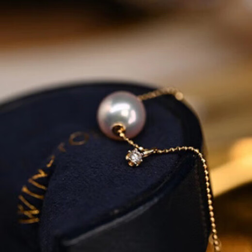 DRJEFUN natural pearl necklace round freshwater pearl s925 sterling silver passepartout transfer bead pearl necklace silver and diamond bean chain 6A grade freshwater pearl 10-11mm