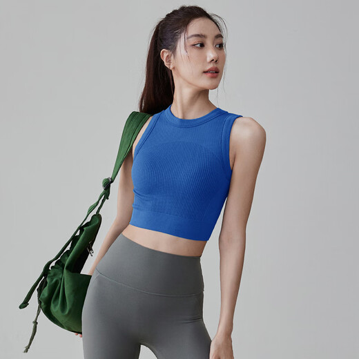 LULULMCCTN all-in-one slimming sports bra for women fitness running Pilates professional training yoga vest milk white S