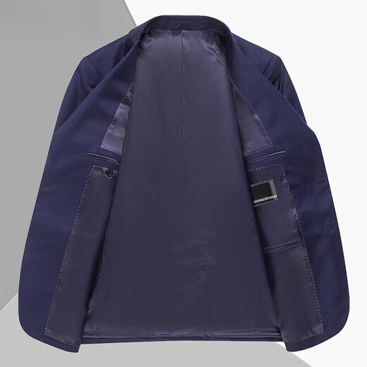 JIARMAY High Luxury High-end Suit Suit Men's Formal Wedding Banquet Business Double-breasted Silk Wool Suit Men's Royal Blue 165B