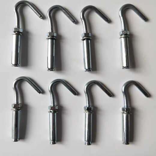 FANCYCHIC wholesale galvanized iron expansion hook hook with hook expansion screw hook ceiling hook hook expansion hook 681012 M10 expansion hook 40 pieces