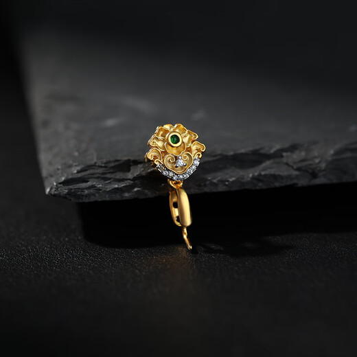 Time Bird Ruyi pendant clip buckle 18K gold plated buckle pendant buckle Buddha Gong Guanyin necklace buckle melon seed buckle diy Ruyi buckle