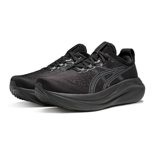 
ASICS running shoes 2025 spring new NIMBUS 27 women's shoes cushioning rebound comfortable soft sole wear-resistant sports running shoes 1012B753-001 38