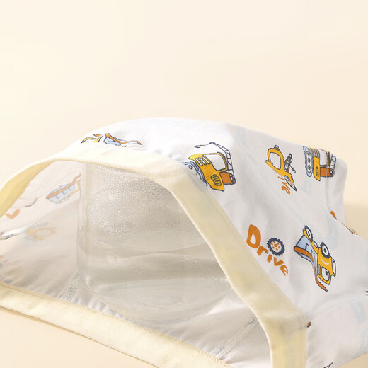 G.duck children's underwear, boy's type A pure cotton boxer briefs, baby's boxer shorts for medium and large children, 4 pieces, soft and cute panda (type A cotton) 130 XL size (recommended weight 45-55Jin Jin is equal to 0.5 kg)