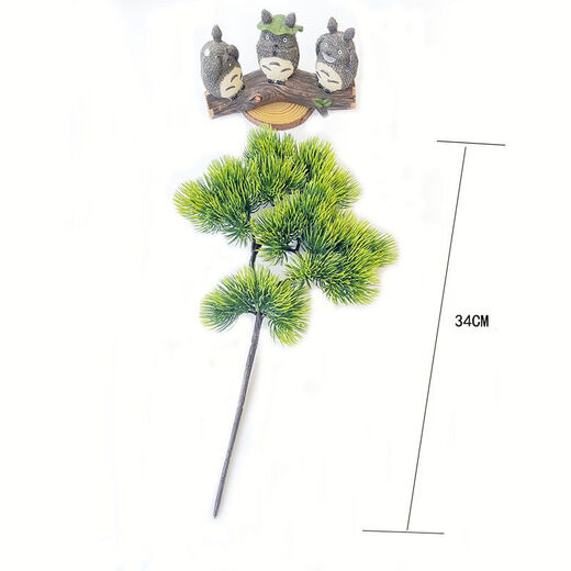 Simulated pine needles, thuja branches, fake flowers, pine trees, beauty pine plastic flower scenery, plant wall flower arrangements, 2 small beauty pine trees