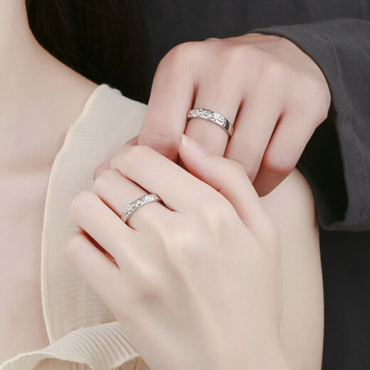 Guanpuge Fat Donglai same style pt950 platinum couple ring PT950 Pixiu ring trendy personality open platinum index finger turn platinum Pixiu men's ring (live mouth adjustable)