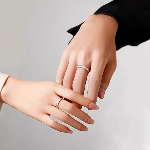 AIF Luminous Cat and Fish Love Silver Couple Ring Couple Ring Bell Jiujiu Valentine’s Day Birthday Gift for Girlfriend and Wife Cat and Fish Love Ring + Brand Gift Box/Shipping from Qicang