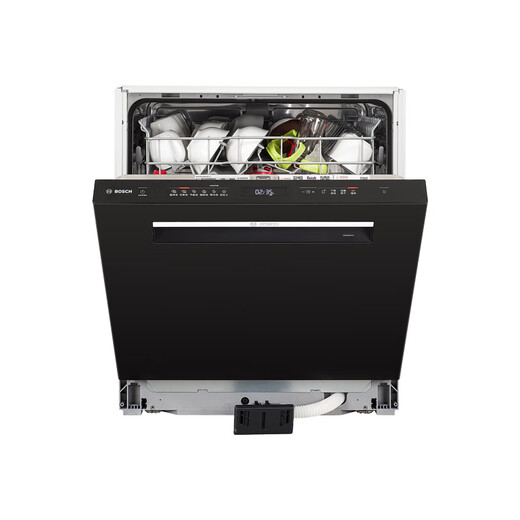 Bosch (BOSCH) 15 sets of large-capacity dishwashers embedded under the stove for household use, fresh air circulation drying, maternal and infant grade sterilization, Jingyu Intelligent Fresh Air V10, black SEU4HKB99C
